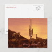 sonoran sunset met text briefkaart (Voorkant / Achterkant)