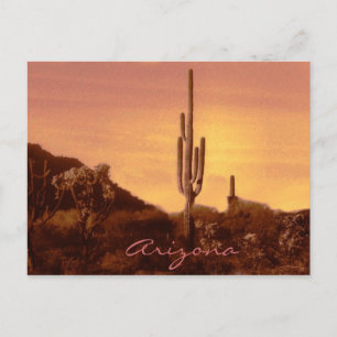 sonoran sunset met text briefkaart