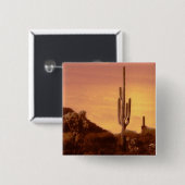 Sonoran sunset vierkante button 5,1 cm (Voorkant /achterkant)