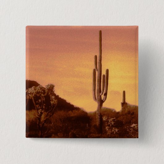 Sonoran sunset vierkante button 5,1 cm (Voorkant)