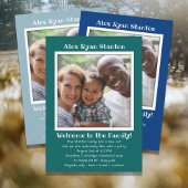 Sons Adoption Photo Party Invitation Sjabloon Kaart