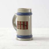 Sons Bevrijdingsvlag met twee musketten Bierpul (Voorkant links)