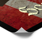 Sons Bevrijdingsvlag met twee musketten Poster (Hoek)