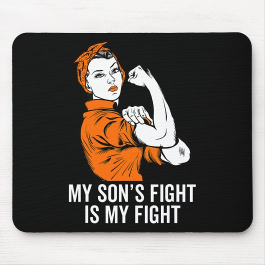 Son's Fight is mijn strijd tegen leukemie bewustzi Muismat (Voorkant)