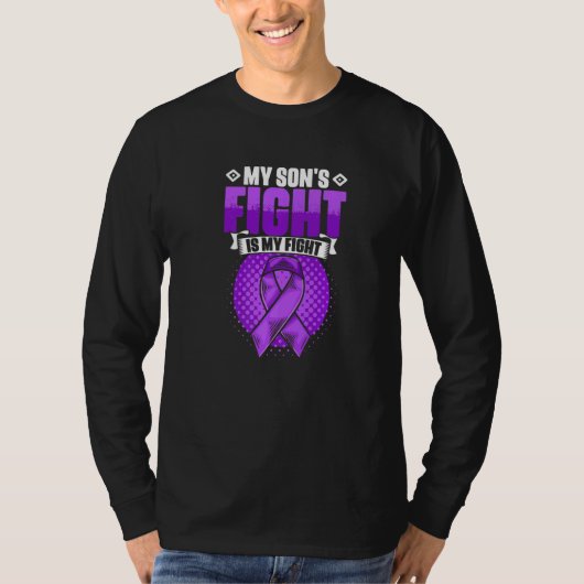 Son's Fight Is My Fight Epilepsy Survivor Epilepsy T-shirt (Voorkant)