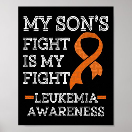 Son's Fight Is My Fight Leukemie Bewustzijn 1 Poster (Voorkant)