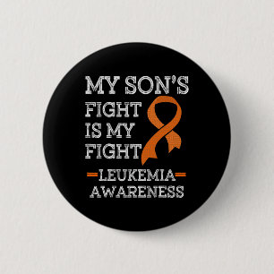 Son's Fight Is My Fight Leukemie Bewustzijn 1 Ronde Button 5,7 Cm