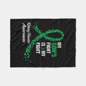 Son's Fight My Kidney Disease Awareness Fleece Deken (Voorkant (Horizontaal))