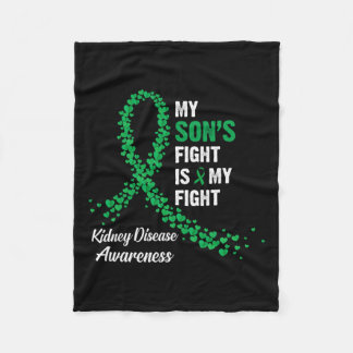 Son's Fight My Kidney Disease Awareness Fleece Deken