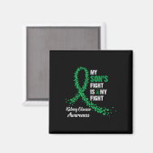Son's Fight My Kidney Disease Awareness Magneet (Voorkant / Achterkant)
