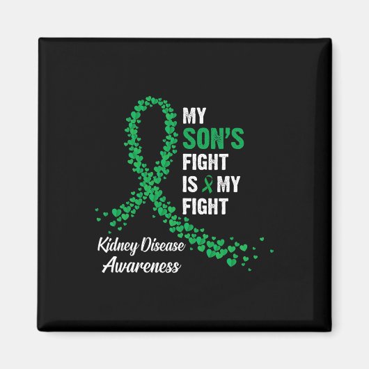 Son's Fight My Kidney Disease Awareness Magneet (Voorkant)