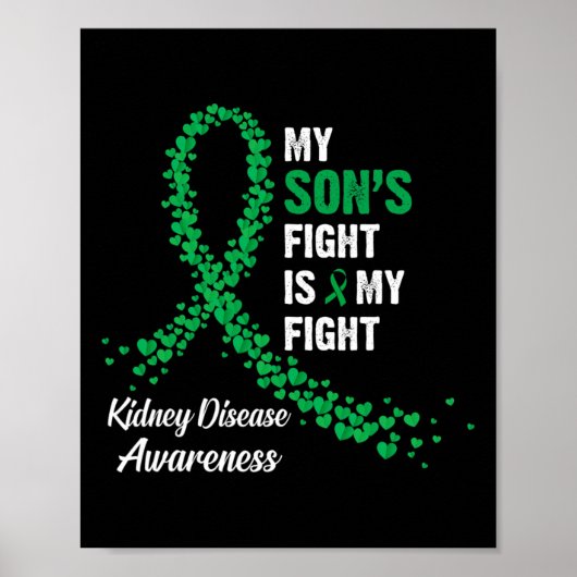 Son's Fight My Kidney Disease Awareness Poster (Voorkant)