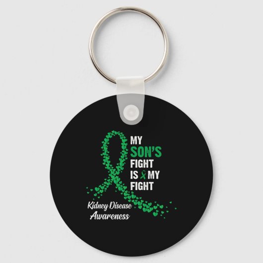 Son's Fight My Kidney Disease Awareness Sleutelhanger (Voorkant)