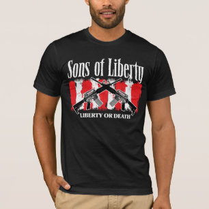 Sons Liberty LIBERTY OF DOOD mannen donker t-shirt
