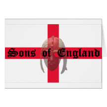 Sons of England text Saxon Helmet