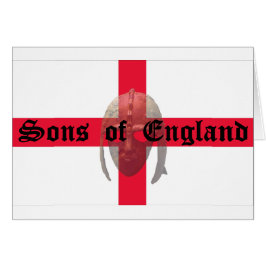 Sons of England text Saxon Helmet