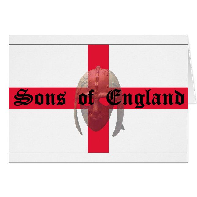 Sons of England text Saxon Helmet (Voorkant Horizontaal)