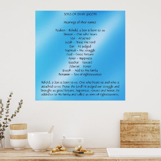 Sons of Israel Poster (Keuken)