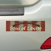 Sons of Liberty Flag Bumpersticker (Op auto)