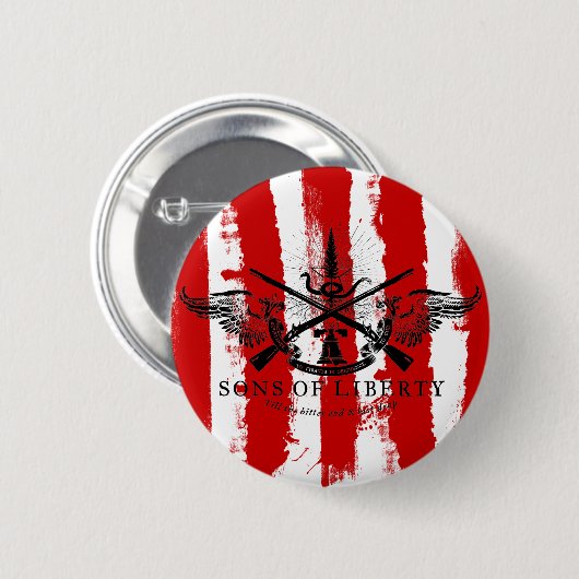 Sons of Liberty Rebel Stripes Button (Voorkant /achterkant)