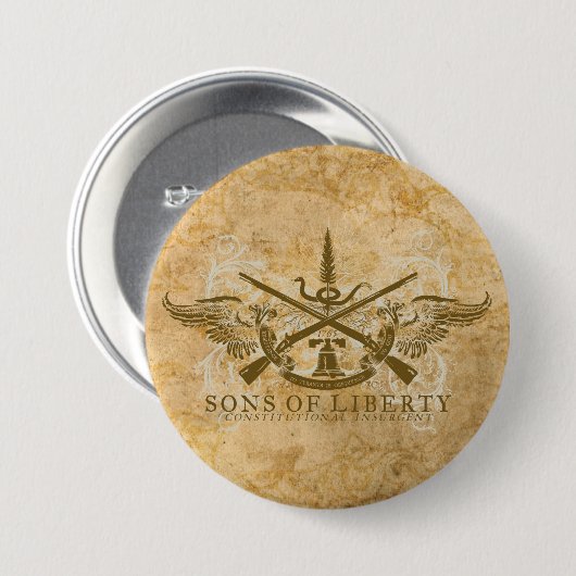 Sons of Liberty Ronde Button 7,6 Cm (Voorkant /achterkant)