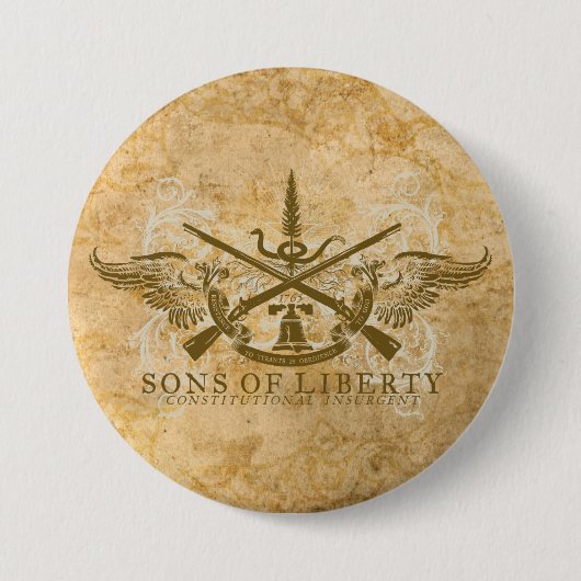 Sons of Liberty Ronde Button 7,6 Cm (Voorkant)