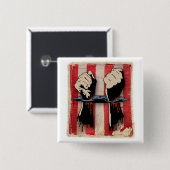 Sons of Liberty SHACKLES, knop Vierkante Button 5,1 Cm (Voorkant /achterkant)