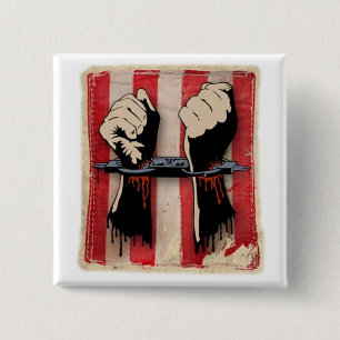 Sons of Liberty SHACKLES, knop Vierkante Button 5,1 Cm