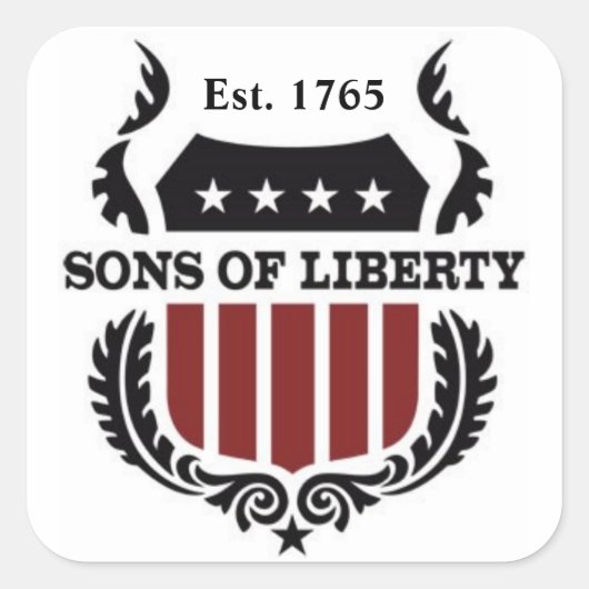 Sons of Liberty Sticker - Datablad of 6 (Voorkant)