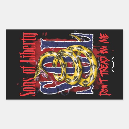 Sons of Liberty TREAD NIET OP MIJ stickers (Voorkant)