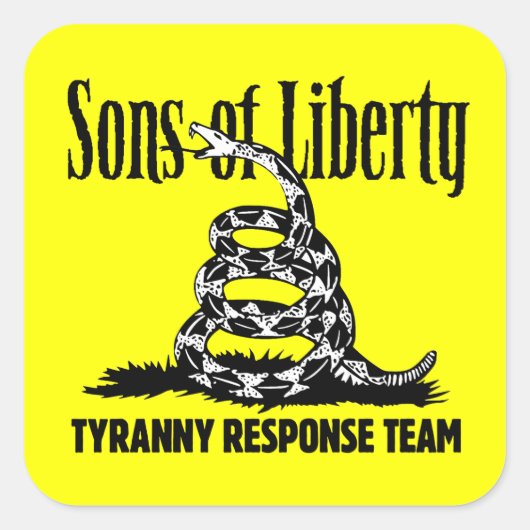 Sons of Liberty TYRANNY RESPONSE TEAM sticker (Voorkant)