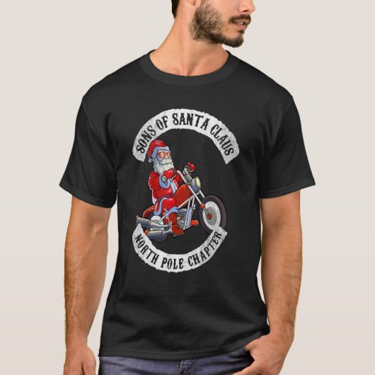 Sons Of Santa Claus The North Pole Chapter Santa B T-shirt (Voorkant)
