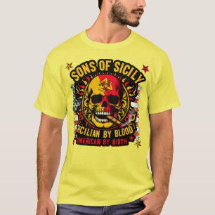 Sons of Sicily Sicilian beroemd gemaakt door Blood T-shirt