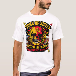 Sons of Sicily Sicilian beroemd gemaakt door Blood T-shirt