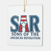 Sons of the American Revolution beroemd gemaakt do Keramisch Ornament (Links)