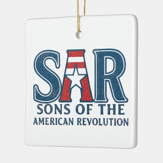 Sons of the American Revolution beroemd gemaakt do Keramisch Ornament (Links)