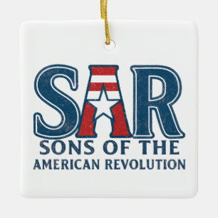 Sons of the American Revolution beroemd gemaakt do Keramisch Ornament