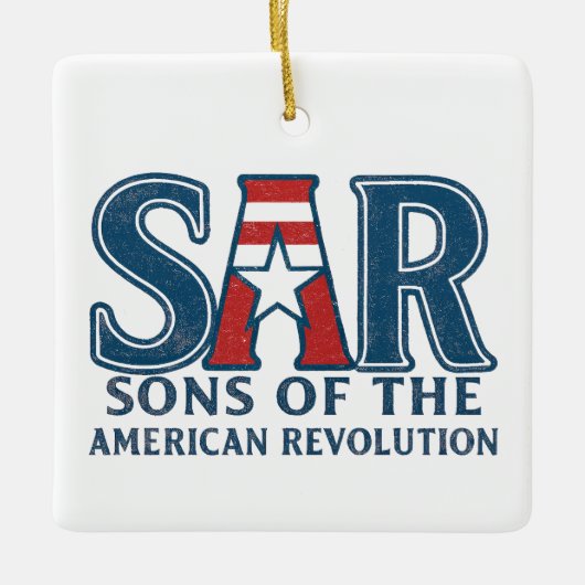 Sons of the American Revolution beroemd gemaakt do Keramisch Ornament (Voorkant)