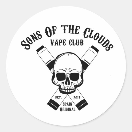 Sons Of The Clouds Pegatinas Ronde Sticker (Voorkant)
