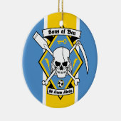 Sons van Ben - Kerstversiering Keramisch Ornament (Rechts)