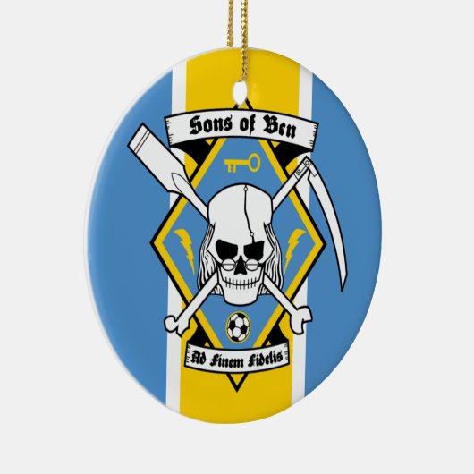 Sons van Ben - Kerstversiering Keramisch Ornament (Rechts)