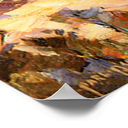 Sons van de woestijn, door Carl Oscar Borg Poster (Hoek)