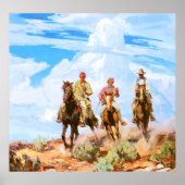 Sons van de woestijn, door Carl Oscar Borg Poster (Voorkant)