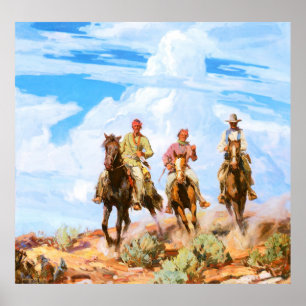 Sons van de woestijn, door Carl Oscar Borg Poster