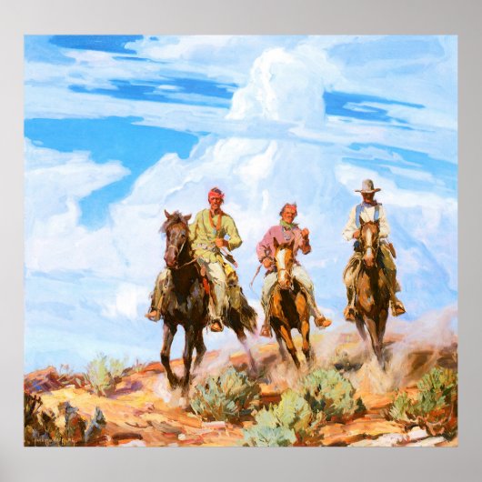 Sons van de woestijn, door Carl Oscar Borg Poster (Voorkant)