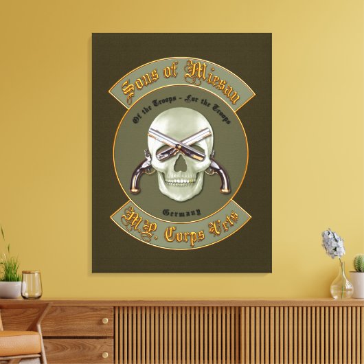 Sons van Miesau Canvas Afdruk (Insitu (Woonkamer))