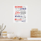 Sons zijn een erfgoed van de Heer Poster (Keuken)