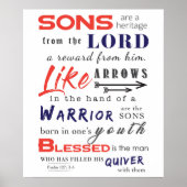 Sons zijn een erfgoed van de Heer Poster (Voorkant)