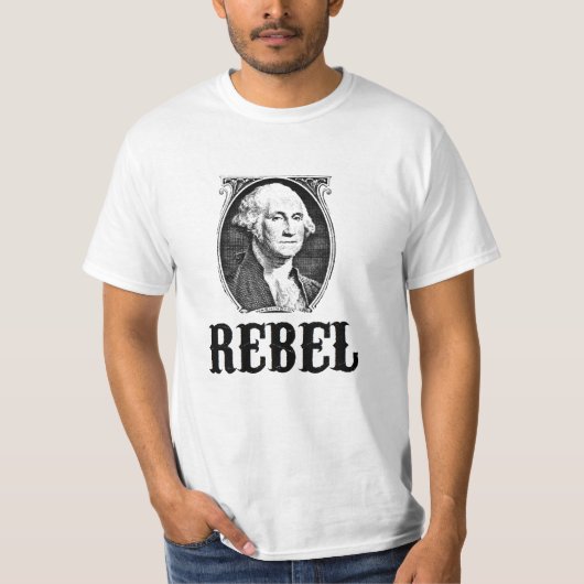 #SONSOFLIBERTY #REBEL GEORGE WASHINGTON T-SHIRT (Voorkant)