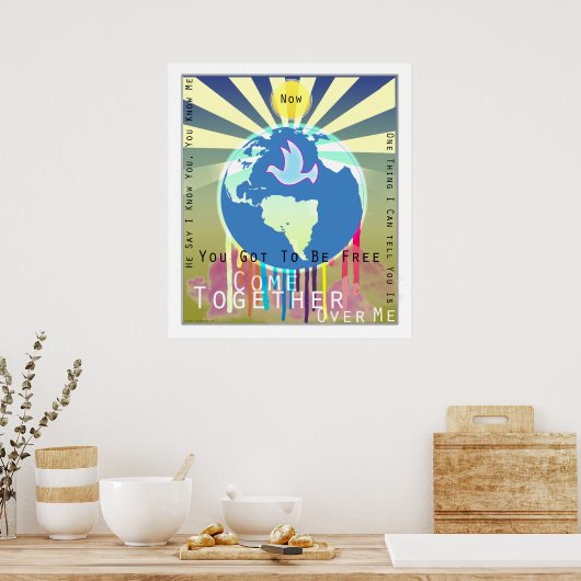 Sony ATV "Kom samen" Peace Poster (Keuken)